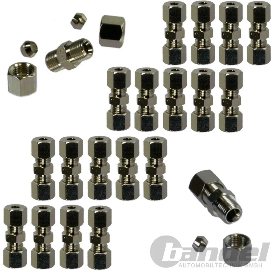 20pcs Brass Brake Line Union Quick Connector Without Beading for Brake Line 4.75 mm 3/16 Inch brass brass
20pcs Brass Brake Line Union Quick Connector Without Beading for Brake Line 4.75 mm 3/16 Inch brass brass