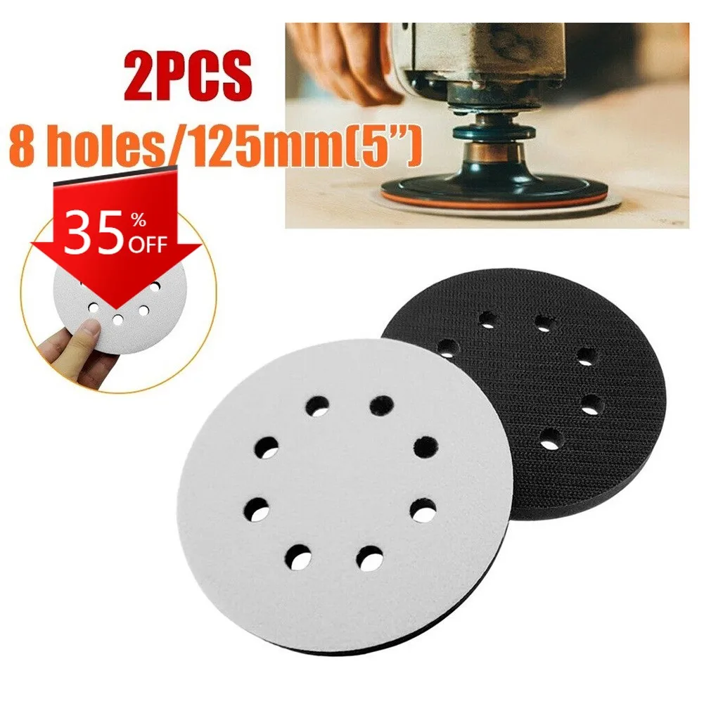 2Pcs 5Inch 125mm 8 Holes Soft Sponge Interface Pad Hook & Loop Sanding Pads Backing Plate For Festool Sander Polishing Grinding
2Pcs 5Inch 125mm 8 Holes Soft Sponge Interface Pad Hook & Loop Sanding Pads Backing Plate For Festool Sander Polishing Grinding
