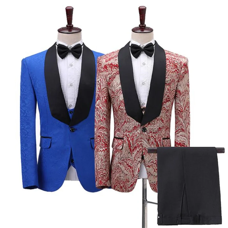 

Blue wine red blazer men formal dress latest coat pant designs marriage suit men terno masculino trouser wedding suits for men's