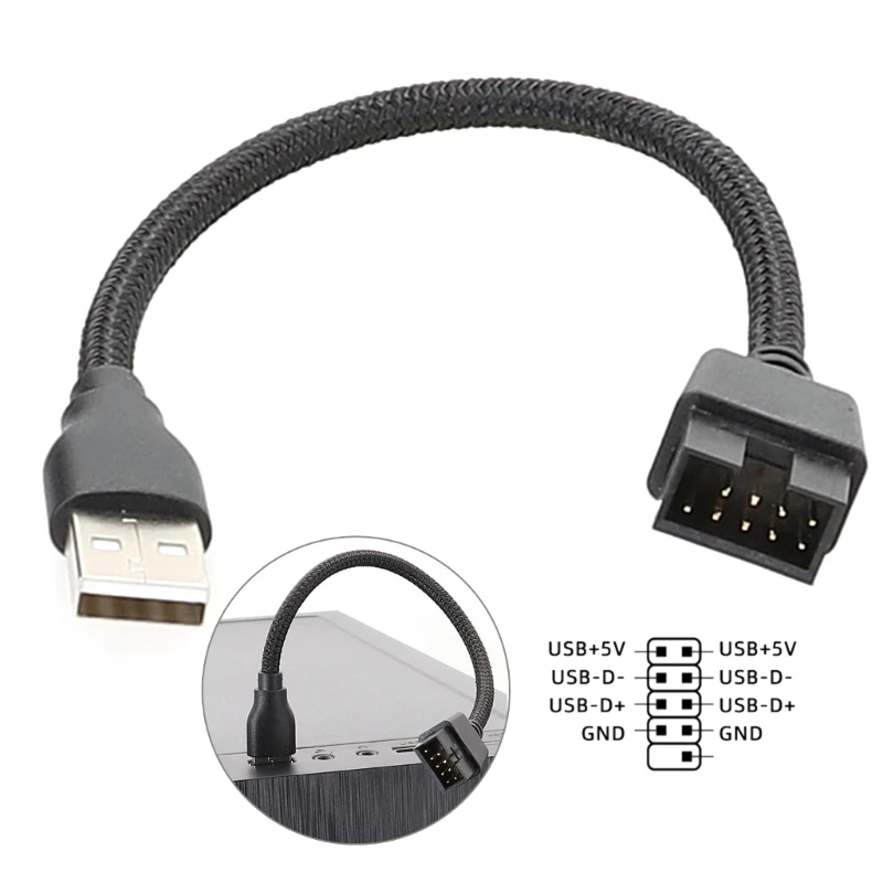 9-контактный разъем для внешнего USB-разъема, разъем для материнской платы ПК, внутренний удлинительный кабель для передачи 20
9-контактный разъем для внешнего USB-разъема, разъем для материнской платы ПК, внутренний удлинительный кабель для передачи 20