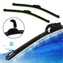 Universal U-type Soft Frameless Bracketless Rubber Car Windshield Wiper Blade 14 16 17 18 19 20 21 22 24 26 inch Optional