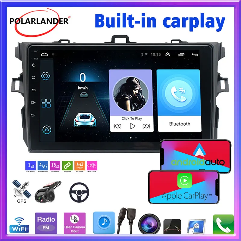 Автомобильный радиоприемник со встроенным Carplay MirrorLink BT Android 10 2 Din 9 ''WIFI стерео GPS мультимедийное видео HD для Toyota Corolla 2009-2013
Автомобильный радиоприемник со встроенным Carplay MirrorLink BT Android 10 2 Din 9 ''WIFI стерео GPS мультимедийное видео HD для Toyota Corolla 2009-2013