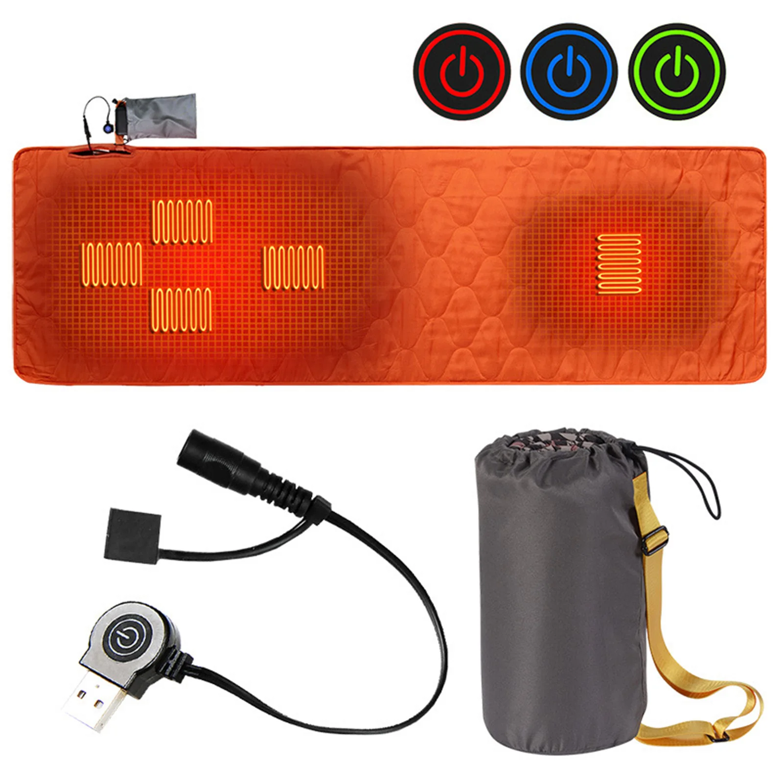 Multifunctional Heating Pad 5Heating Zones Heated Sleeping Bag Lined USB Interface Camping Battery Heated Blanket Pad
Multifunctional Heating Pad 5Heating Zones Heated Sleeping Bag Lined USB Interface Camping Battery Heated Blanket Pad