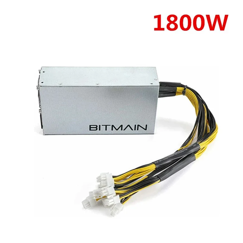 Bitmain Power Supply APW7 1800W APW3++ Mining PSU For Bitmain Antminer 12V 10x PCI-E 6 Pin Mining GPU Antminer A6/A7/S9/R4/S7/E9
Bitmain Power Supply APW7 1800W APW3++ Mining PSU For Bitmain Antminer 12V 10x PCI-E 6 Pin Mining GPU Antminer A6/A7/S9/R4/S7/E9