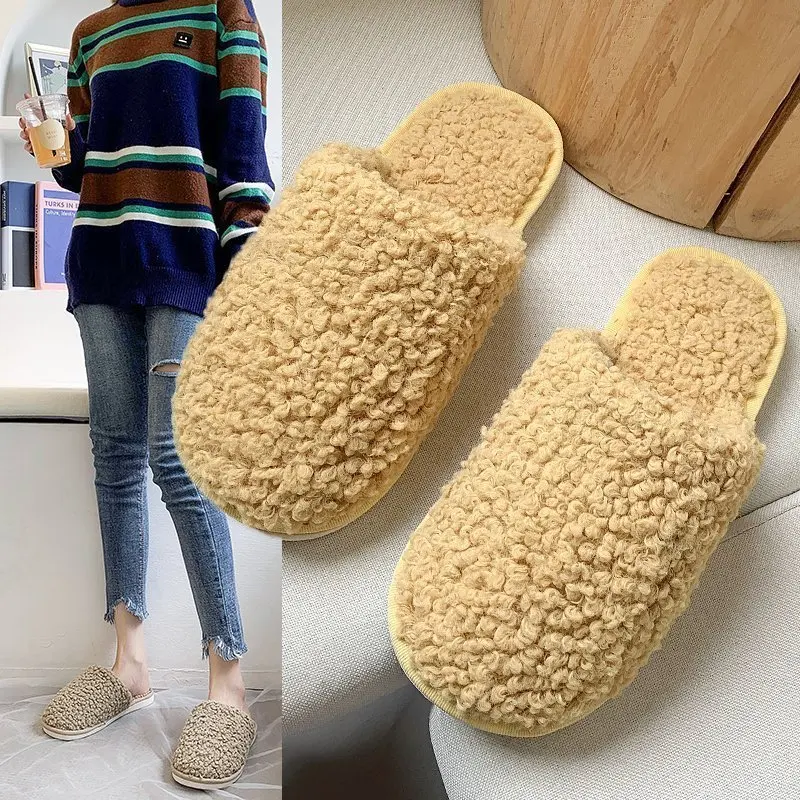 High Quality Bedroom Cross Plush Slipper Winter Indoor Warm Home Non-Slip Fuzzy Flip-Flops Women Soft Bottom Cotton Slippers
High Quality Bedroom Cross Plush Slipper Winter Indoor Warm Home Non-Slip Fuzzy Flip-Flops Women Soft Bottom Cotton Slippers