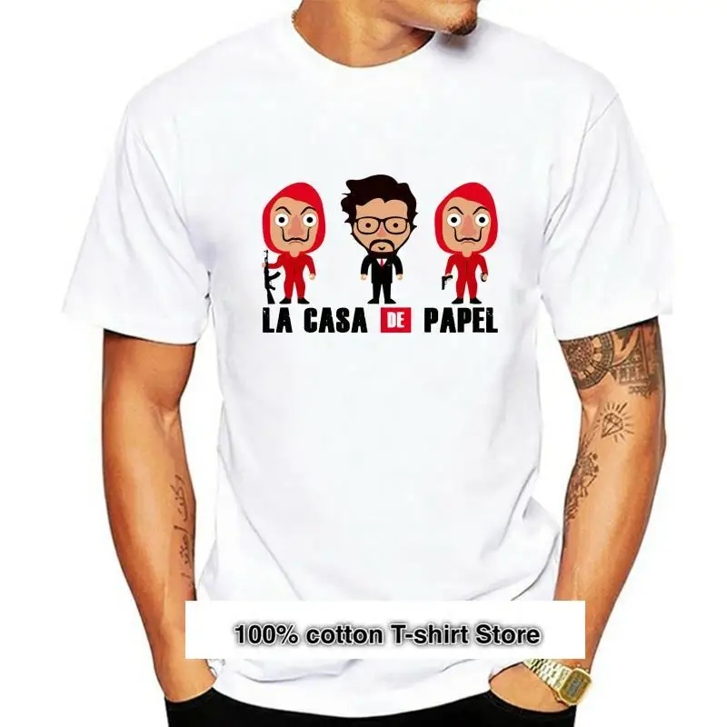Camiseta De La Casa De Papel para adultos y niños, camisa De La serie De televisión Money Heist, venta al por mayor
Camiseta De La Casa De Papel para adultos y niños, camisa De La serie De televisión Money Heist, venta al por mayor