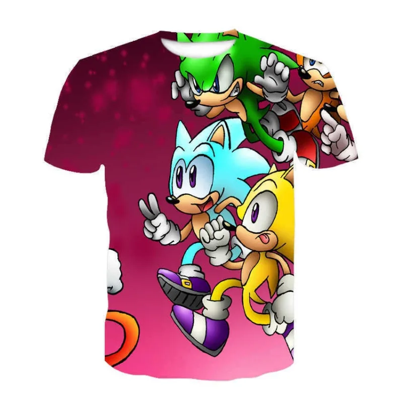 Cartoon T-shirt Sonic Knuckles Shadow Game Peripheral High-value Creative Fashion Children Print Summer Round Neck Short-sleeved
Cartoon T-shirt Sonic Knuckles Shadow Game Peripheral High-value Creative Fashion Children Print Summer Round Neck Short-sleeved
