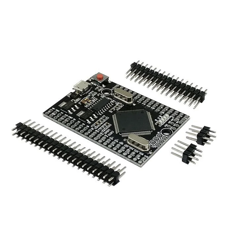 Mega2560 Pro Встроенная модель CH340G ATmega2560-16AU с штыревыми разъемами для мужчин, совместимая с Arduino Mega 2560 DIY
Mega2560 Pro Встроенная модель CH340G ATmega2560-16AU с штыревыми разъемами для мужчин, совместимая с Arduino Mega 2560 DIY