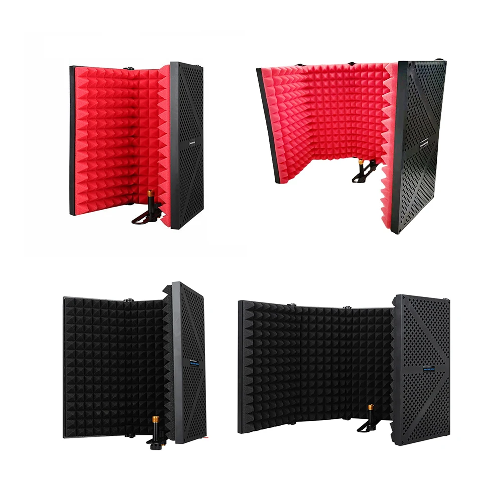 Mic Soundproof Panels Shield Noise Microphone Isolation Living Equipment Shield Foldable for Anchor Angle
Mic Soundproof Panels Shield Noise Microphone Isolation Living Equipment Shield Foldable for Anchor Angle