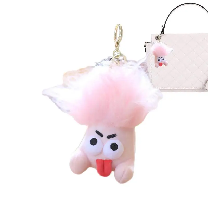 Plush Backpack Keychain Car Keychain Doll Cute Tongue Sticking Out Doll Stuffed Toy Keychain Explosive Hair Doll Kids Gift
Plush Backpack Keychain Car Keychain Doll Cute Tongue Sticking Out Doll Stuffed Toy Keychain Explosive Hair Doll Kids Gift