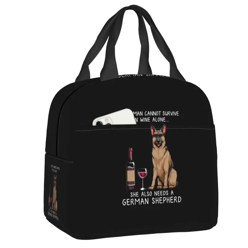 German Shepherd And Wine Funny Dog Resuable Lunch Boxes Leakproof Dog Lovers Thermal Cooler Food Insulated Lunch Bag Children
German Shepherd And Wine Funny Dog Resuable Lunch Boxes Leakproof Dog Lovers Thermal Cooler Food Insulated Lunch Bag Children
