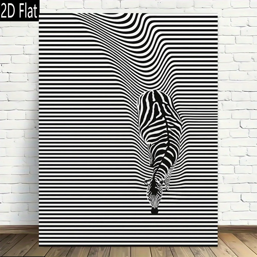 Ретро абстрактный постер с зеброй Livin
Ретро абстрактный постер с зеброй Livin