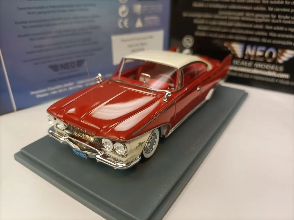 Neo 1:43 Plymouth Fury Coupe 1960 Classic Cars Limited Edition Resin Metal Static Car Model Toy Gift
Neo 1:43 Plymouth Fury Coupe 1960 Classic Cars Limited Edition Resin Metal Static Car Model Toy Gift