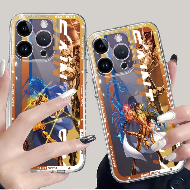 

For Apple iPhone 11 14 Pro Max 13 XR 12 XS X Mini 12mini 13mini Print Phone Case Saint Seiya Anime Cygnus Hyoga