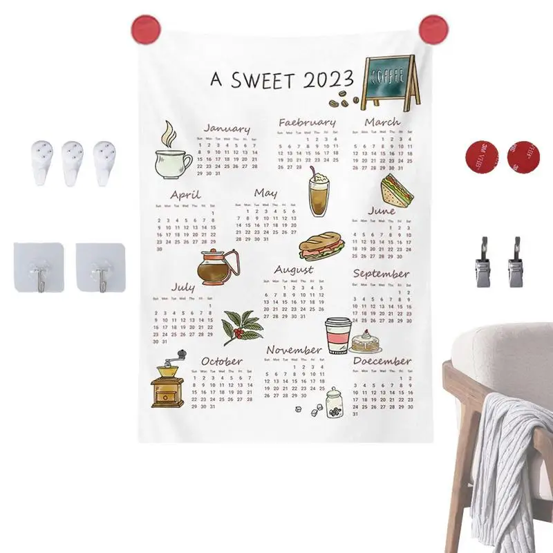 2023 Wall Calendar Tapestry 12 Months Wall Calendar Tapestry Aesthetic Wall Hanging Decoration Dormitory Bedroom Decoration
2023 Wall Calendar Tapestry 12 Months Wall Calendar Tapestry Aesthetic Wall Hanging Decoration Dormitory Bedroom Decoration