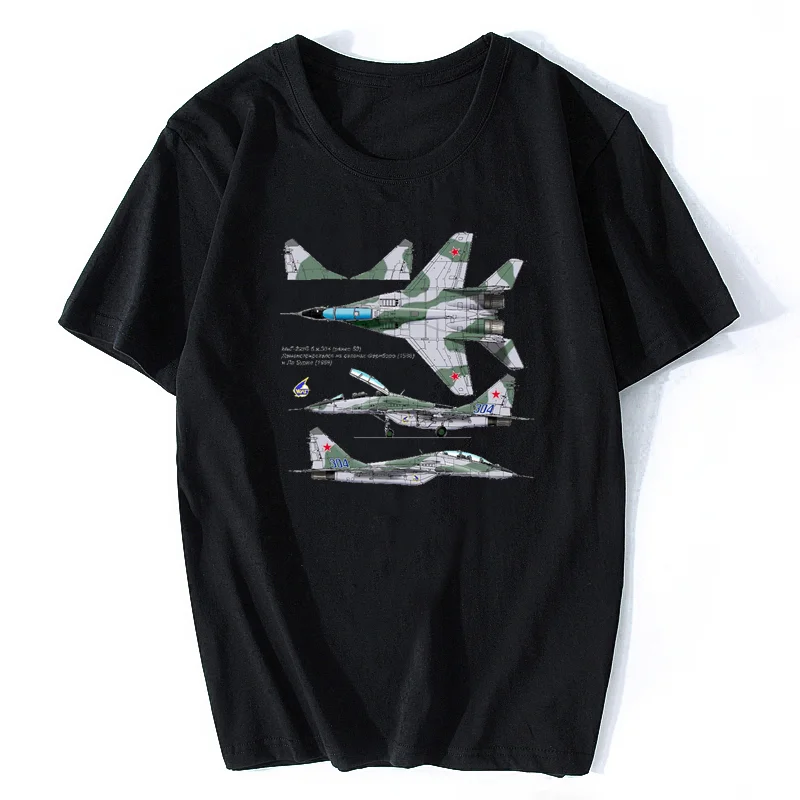 Russian Air Force MiG-29 Fulcrum Jet Fighter Printed T-Shirt Summer Cotton Short Sleeve O-Neck Mens T-shirt Oversize Streetwear
Russian Air Force MiG-29 Fulcrum Jet Fighter Printed T-Shirt Summer Cotton Short Sleeve O-Neck Mens T-shirt Oversize Streetwear