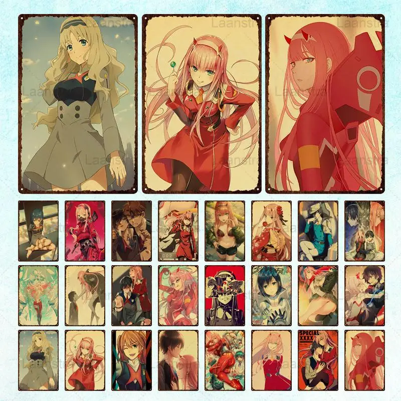 Vintage Metal Plaque Tin Sign Home Bar Pub Decor Wall Art Anime Darling In The Franxx Poster Iron Sheet Painting Decorative Sign
Vintage Metal Plaque Tin Sign Home Bar Pub Decor Wall Art Anime Darling In The Franxx Poster Iron Sheet Painting Decorative Sign