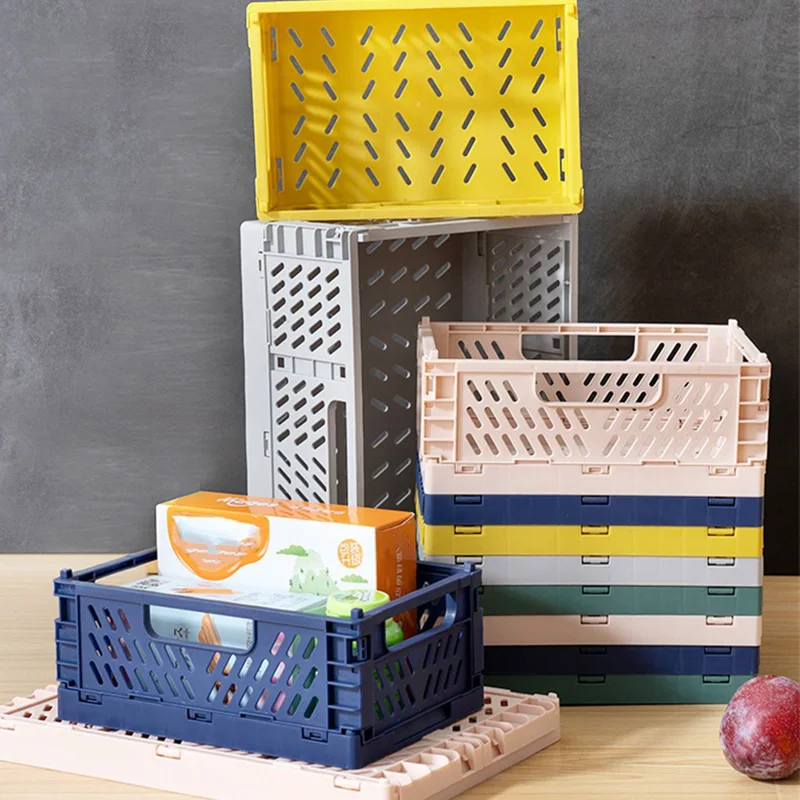 Foldable Plastic Storage Basket Kitchen Fruit Toy Holder Bathroom Cosmetic Container Shelf Organizers Home Car Folding Large Box
Foldable Plastic Storage Basket Kitchen Fruit Toy Holder Bathroom Cosmetic Container Shelf Organizers Home Car Folding Large Box