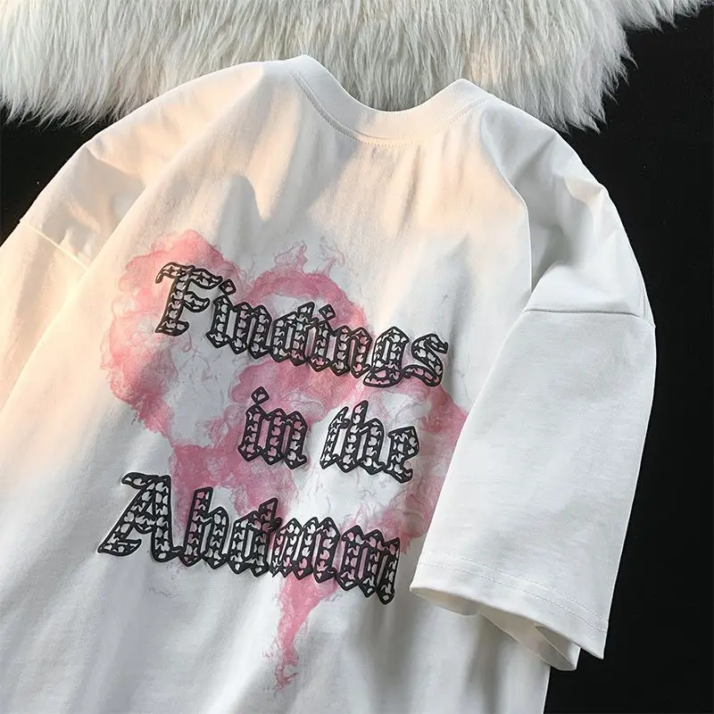 American Fashion Vintage Harajuku Graphic T-shirts for Men and Women Short Sleeve Summer Loose Couple Half Sleeve Casual Hip Hop
American Fashion Vintage Harajuku Graphic T-shirts for Men and Women Short Sleeve Summer Loose Couple Half Sleeve Casual Hip Hop
