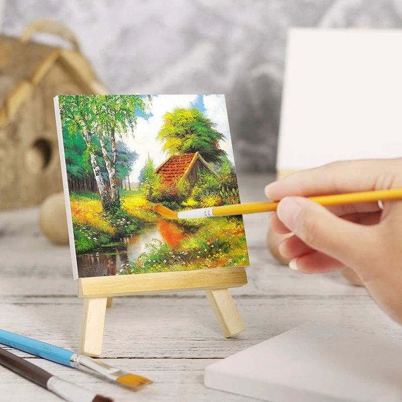 10 Pack Canvas And Easel Set Painting Craft Drawing Art Decoration Canvas Painting Stand Kit
10 Pack Canvas And Easel Set Painting Craft Drawing Art Decoration Canvas Painting Stand Kit