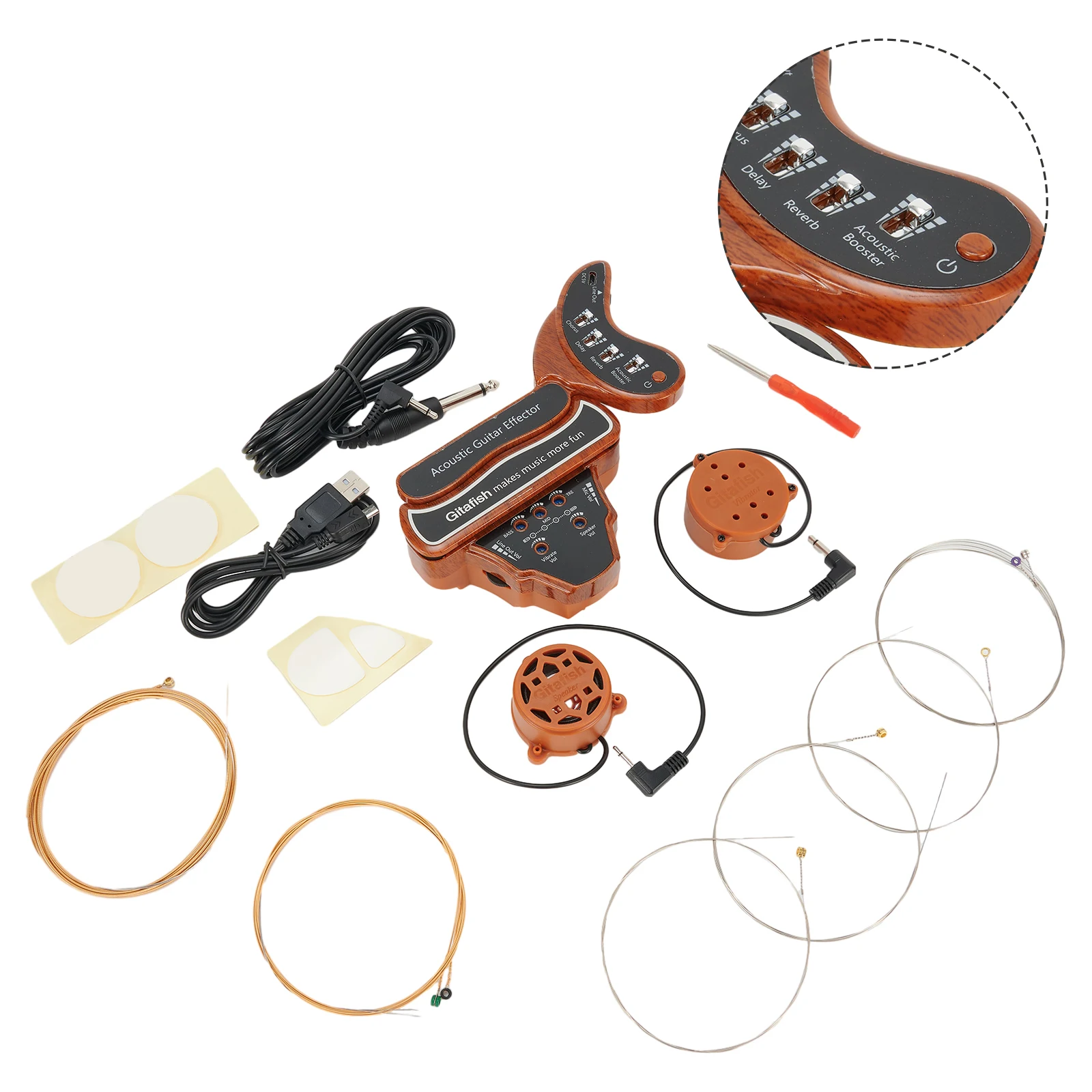 K380N Guitar Pickup Kits Parts Resonance Reverb Sound 1 Set Speaker 22*18*7.5cm 80dB Acoustic Chorus Brand New
K380N Guitar Pickup Kits Parts Resonance Reverb Sound 1 Set Speaker 22*18*7.5cm 80dB Acoustic Chorus Brand New