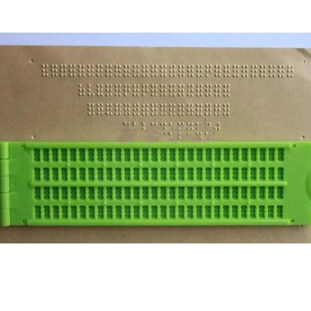 Braille Writing Slate Practical Care With Stylus Practice Tool 4 Learning Accessory School Cells Lines Plastic 28 Gr G7w0
Braille Writing Slate Practical Care With Stylus Practice Tool 4 Learning Accessory School Cells Lines Plastic 28 Gr G7w0