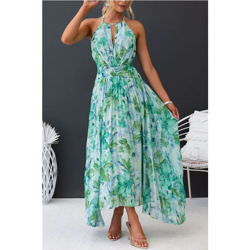 Women Casual Sleeveless O Neck High Waist Corset Vacation Dress Women Elegant Summer Fashion Floral Print Bohemian Dress
Women Casual Sleeveless O Neck High Waist Corset Vacation Dress Women Elegant Summer Fashion Floral Print Bohemian Dress