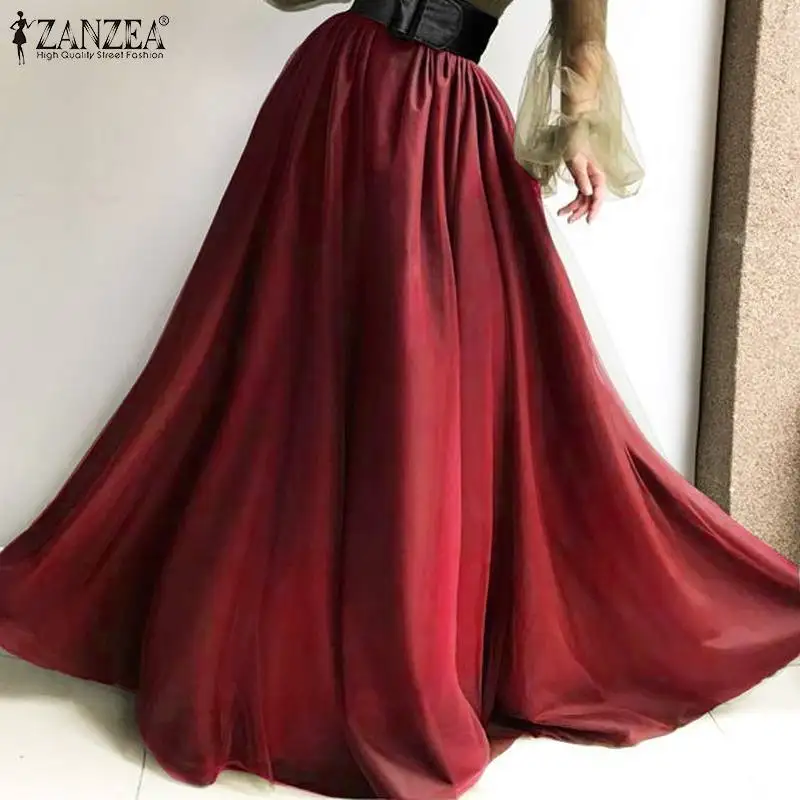 ZANZEA Women Pleated Satin Skirts Oversized 2022 Elegant OL Spring Autumn A-line Maxi Skirts Casual Solid Elegant Skirts Bottoms
ZANZEA Women Pleated Satin Skirts Oversized 2022 Elegant OL Spring Autumn A-line Maxi Skirts Casual Solid Elegant Skirts Bottoms