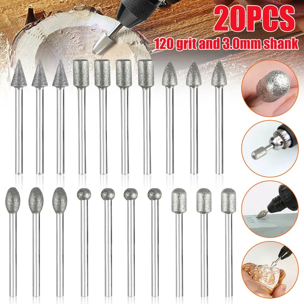 20 Pieces Carving Set Polishing Kits For Carving Engraving Grinding Polishing Stone Rocks Jewelry Glass Ceramics
20 Pieces Carving Set Polishing Kits For Carving Engraving Grinding Polishing Stone Rocks Jewelry Glass Ceramics