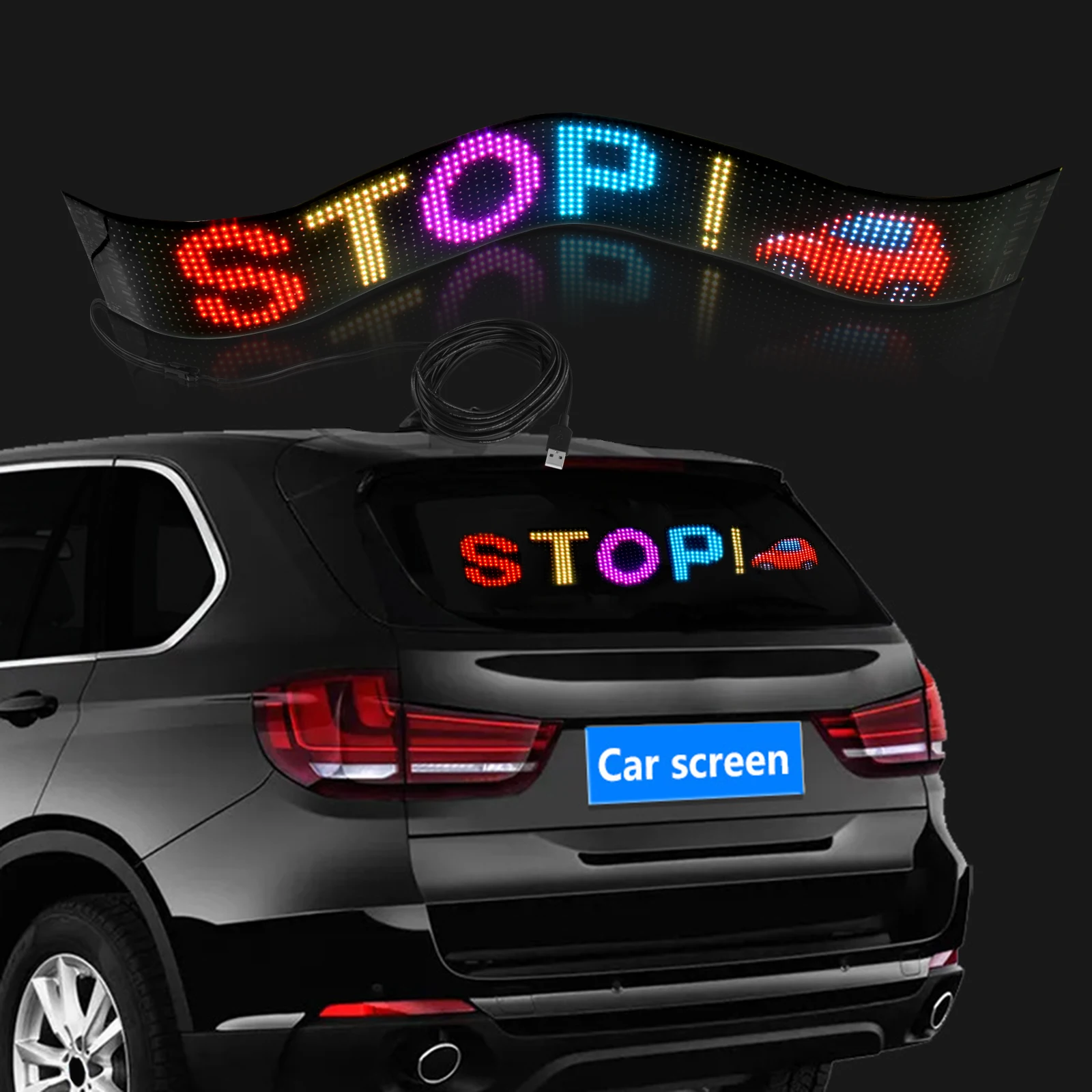 Car LED Full-color Flexible Display 5V Vehicle Ultrathin LED Message Screen Advertising Moving Scrolling Display Screen 2023
Car LED Full-color Flexible Display 5V Vehicle Ultrathin LED Message Screen Advertising Moving Scrolling Display Screen 2023