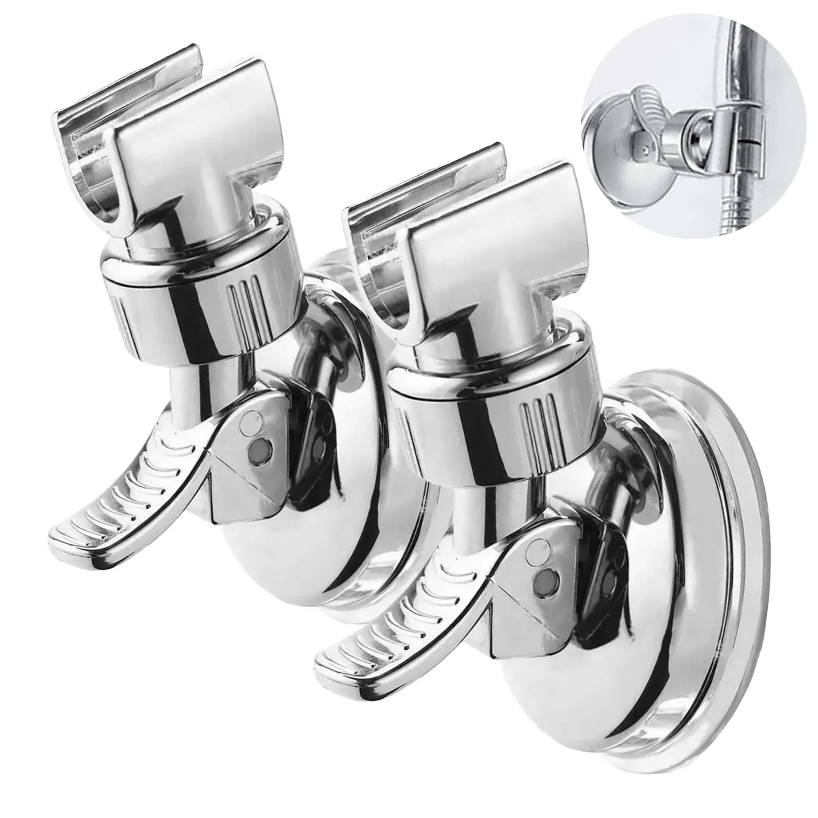 2pcs Home Silver Adjustable Removable No Drilling Strong Adsorption Wall Mounted Shower Head Holder Plastic Suction Cup Bathroom
2pcs Home Silver Adjustable Removable No Drilling Strong Adsorption Wall Mounted Shower Head Holder Plastic Suction Cup Bathroom