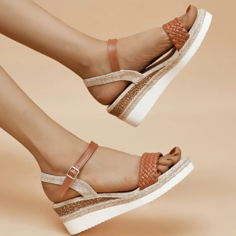 Women's Platform Wedge Sandals 2023 Summer Open Toe Ankle Strap Sandals for Women Outdoor Female Casual Shoes Heeled Sandalias
Women's Platform Wedge Sandals 2023 Summer Open Toe Ankle Strap Sandals for Women Outdoor Female Casual Shoes Heeled Sandalias