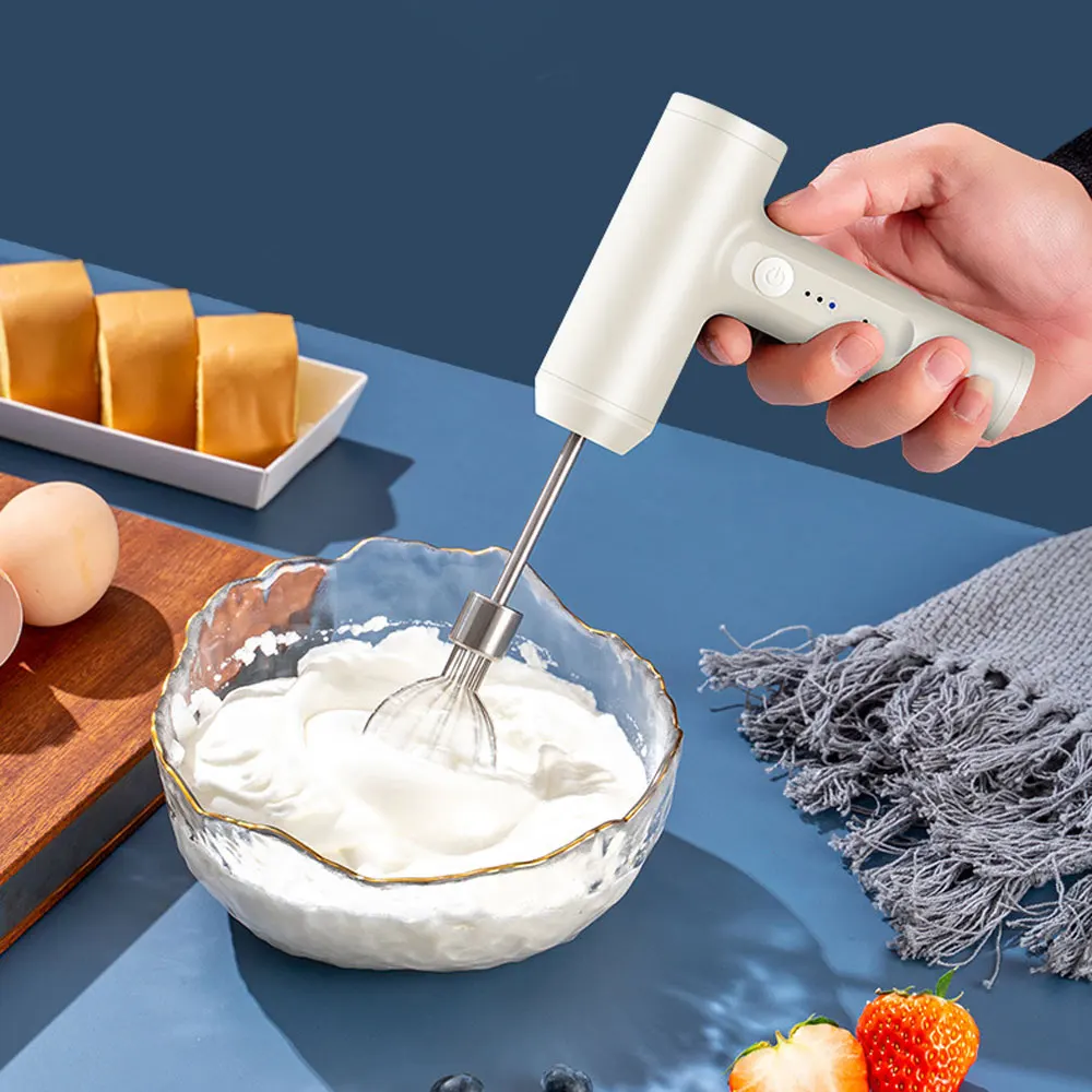 Adjustable Speed Electric Mixer Kitchen Baking Cooking Tool Handheld Lightweight Stainless Steel Egg Beater Double Egg Stick 
Adjustable Speed Electric Mixer Kitchen Baking Cooking Tool Handheld Lightweight Stainless Steel Egg Beater Double Egg Stick