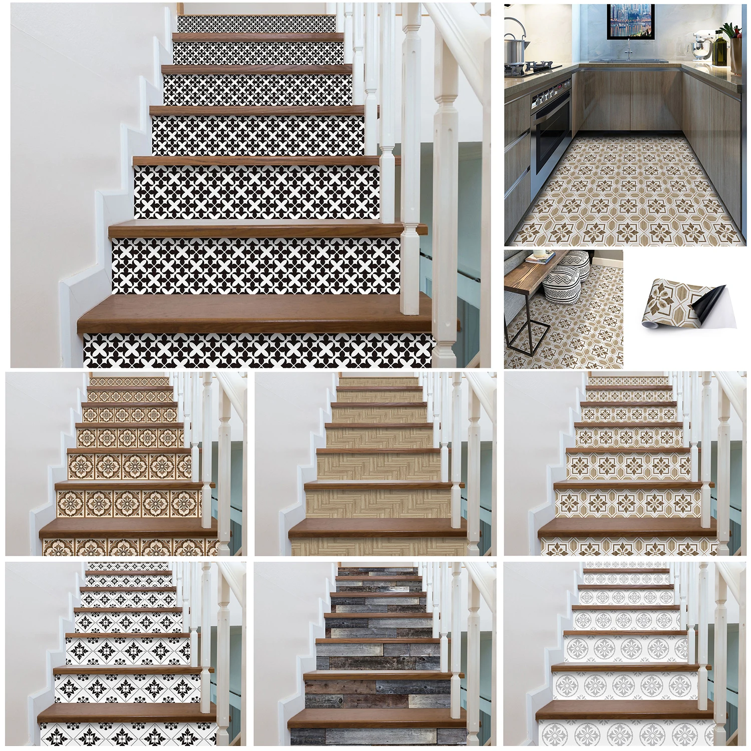 3m/6m Stair Stickers Waterproof Floor Sticker DIY Home Decor Self Adhesive Staircase Bathroom Kitchen Backsplash Wallpaper Mural
3m/6m Stair Stickers Waterproof Floor Sticker DIY Home Decor Self Adhesive Staircase Bathroom Kitchen Backsplash Wallpaper Mural