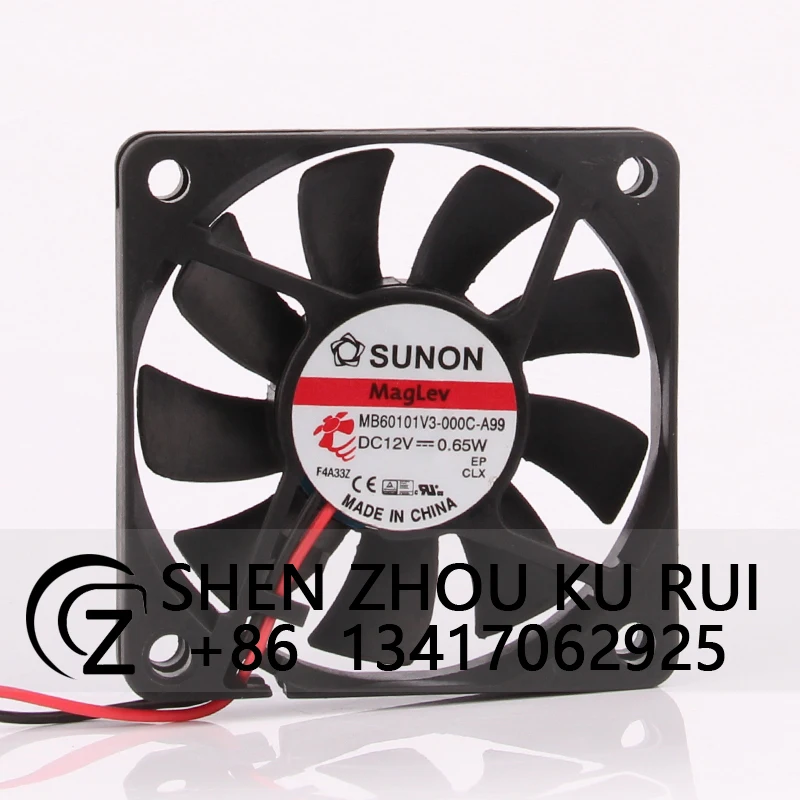 MB60101V3-000C-A99 Case cooling fan for SUNON DC12V 0.65W ECAC 60X60X10mm 6CM 6010 Ultra Silent Axial Flow Centrifugal Exhaustmb
MB60101V3-000C-A99 Case cooling fan for SUNON DC12V 0.65W ECAC 60X60X10mm 6CM 6010 Ultra Silent Axial Flow Centrifugal Exhaustmb