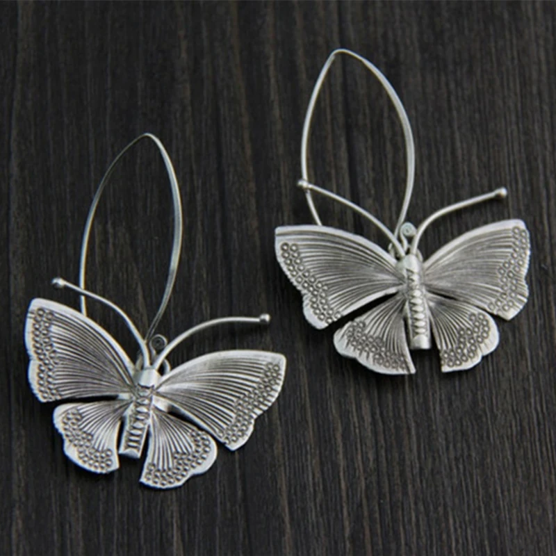 Boho Butterfly Drop Earrings for Women Tibetan Ethnic Vintage Silver Color Handmade Statement Hook Earring Simple Jewelry
Boho Butterfly Drop Earrings for Women Tibetan Ethnic Vintage Silver Color Handmade Statement Hook Earring Simple Jewelry