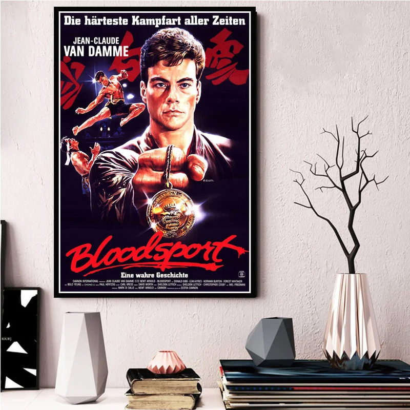 Bloodsport 1988 Vintage Movie Jean-Claude Kungfu Film Poster And Prints Painting Art Wall Pictures For Living Room Home Decor
Bloodsport 1988 Vintage Movie Jean-Claude Kungfu Film Poster And Prints Painting Art Wall Pictures For Living Room Home Decor