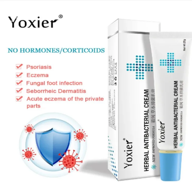 Yoxier Herbal Antibacterial Cream Psoriasis Cream Itchy Skin Relieve Eczema Urticaria Anti-itch Cream Skin Treatment Ointment 3p
Yoxier Herbal Antibacterial Cream Psoriasis Cream Itchy Skin Relieve Eczema Urticaria Anti-itch Cream Skin Treatment Ointment 3p