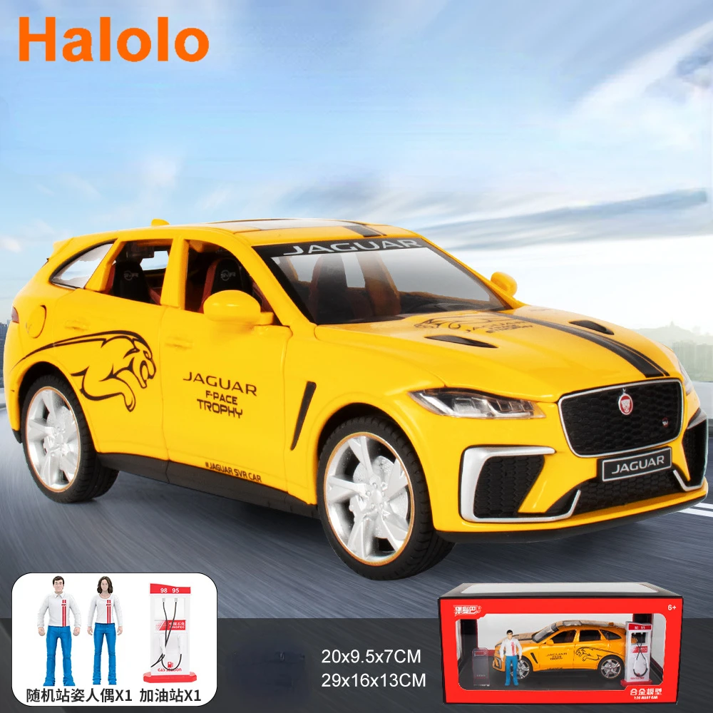 1:24 Jaguar F-Pace SVR High Simulation Diecast Metal Alloy Model car Pull Back Sound Light Car Children Gift Collection A422
1:24 Jaguar F-Pace SVR High Simulation Diecast Metal Alloy Model car Pull Back Sound Light Car Children Gift Collection A422