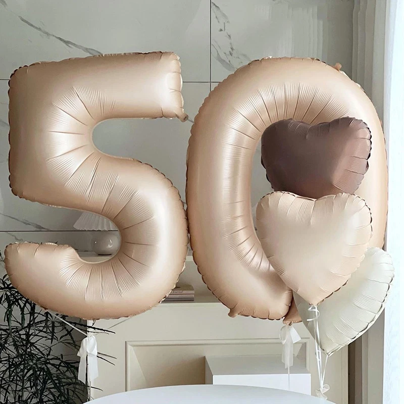 2pcs 32/40inch Happy 50 Birthday Foil Balloons Cream Caramel Gold Number Adults 50th Years Old Birthday Party Decorations Supply
2pcs 32/40inch Happy 50 Birthday Foil Balloons Cream Caramel Gold Number Adults 50th Years Old Birthday Party Decorations Supply