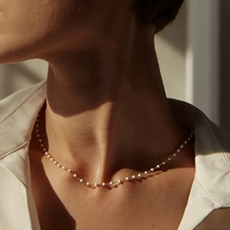 2023 New Simple Collar Chain Creative Retro Simple Necklace Crystal Choker Short Neck Chain Women Girls Gift Jewelry
2023 New Simple Collar Chain Creative Retro Simple Necklace Crystal Choker Short Neck Chain Women Girls Gift Jewelry