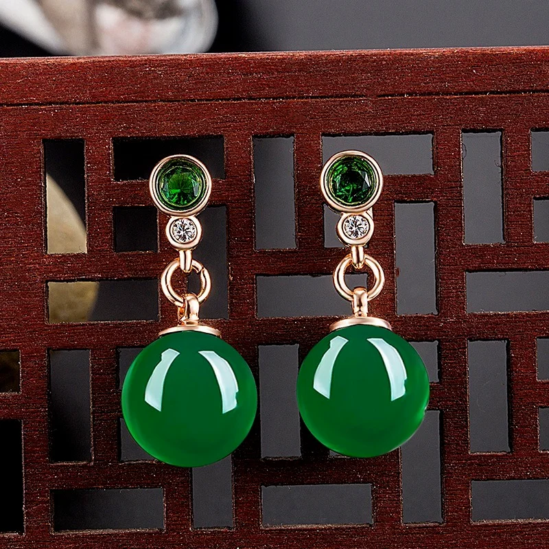 Natural Green Hand Carved Water Drop Jade Earrings Fashion Boutique Jewelry Men's and Women's Earrings Gift Accessories
Natural Green Hand Carved Water Drop Jade Earrings Fashion Boutique Jewelry Men's and Women's Earrings Gift Accessories