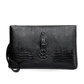 2022 new mens crocodile pattern clutch bag storage bag youth clutch large capacity wallet
