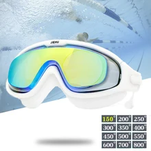 Swimming Goggles Adults Waterproof Swim Diving Mask Eyewear UV Anti Fog Adjustable Oculos Espelhado Pool Water Sport Glasses