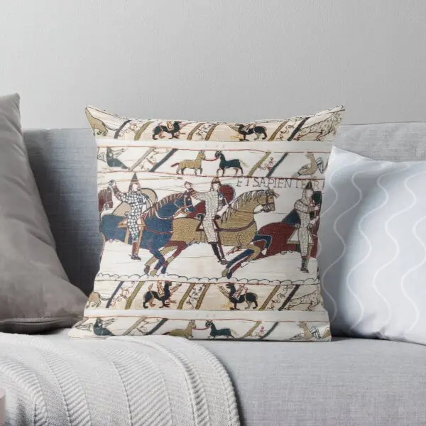 

Bayeux Tapestry The Battle of Hastings Printing Throw Pillow Cover Soft Car Square Anime Fashion Case Waist Pillows Not Include