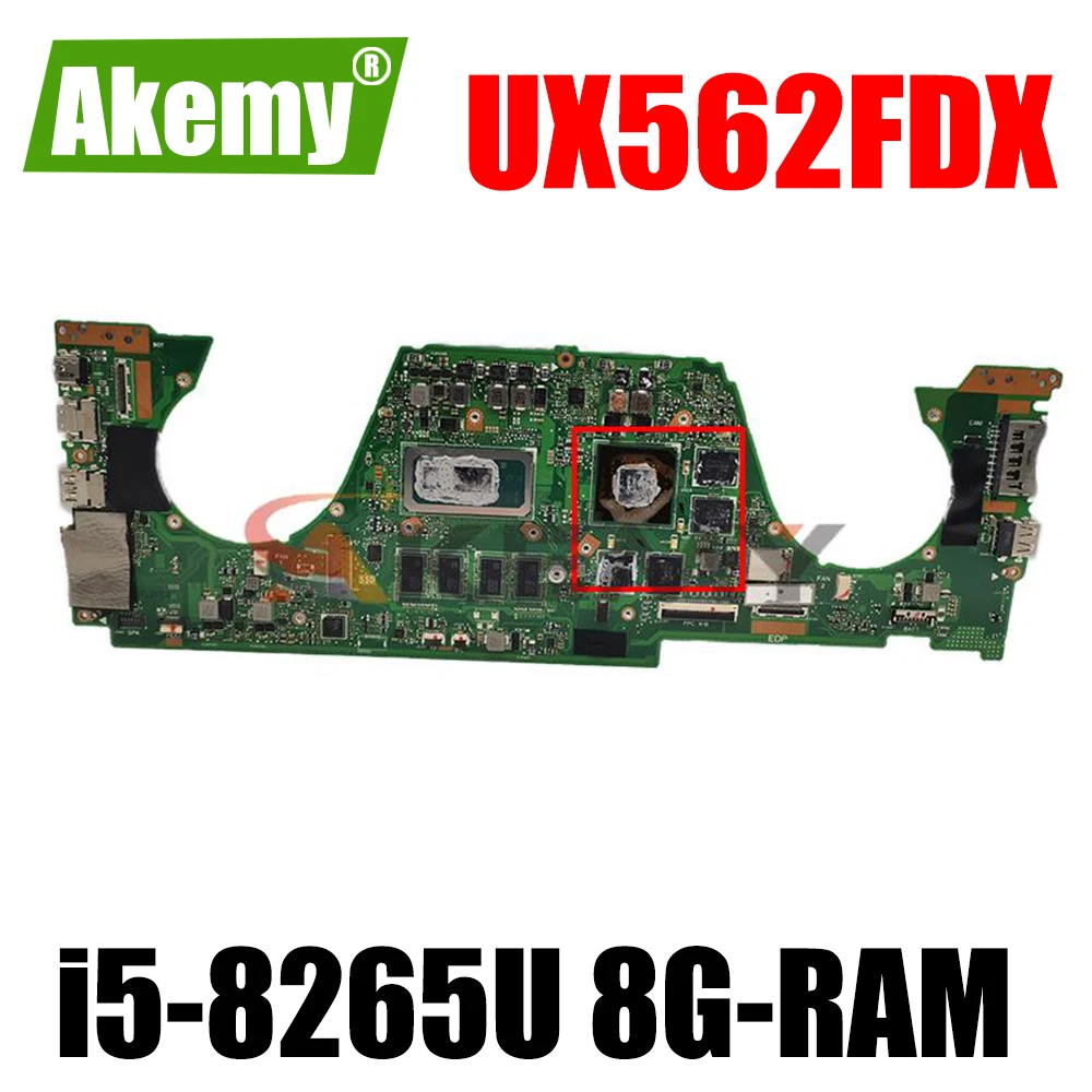 For Asus Q536F Q536FDX UX562F Q536FD Laptop Mainboard UX562FDX Motherboard W/ GTX1050 i5-8265U 8G-RAM
For Asus Q536F Q536FDX UX562F Q536FD Laptop Mainboard UX562FDX Motherboard W/ GTX1050 i5-8265U 8G-RAM