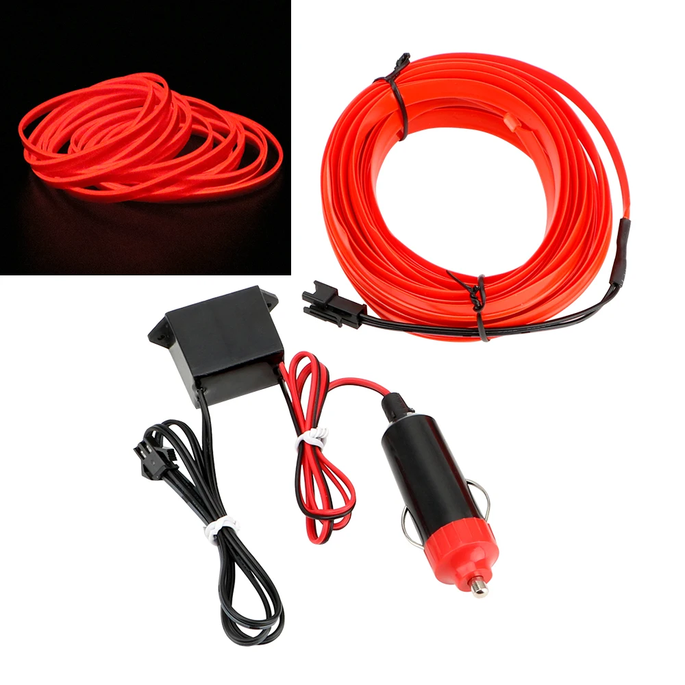 5m Decorative Lamp Auto Lamps Car styling Car 12V LED Cold lights Light Strips Flexible Neon EL Wire
5m Decorative Lamp Auto Lamps Car styling Car 12V LED Cold lights Light Strips Flexible Neon EL Wire