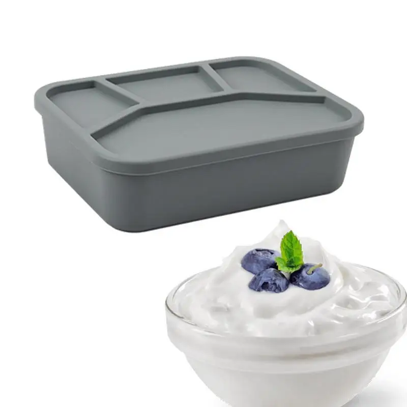 Silicone Lunch Box Kids Silicone Lunch Food Storage Portable Sandwich Food Container With Four Leakproof Compartment For Food 
Silicone Lunch Box Kids Silicone Lunch Food Storage Portable Sandwich Food Container With Four Leakproof Compartment For Food