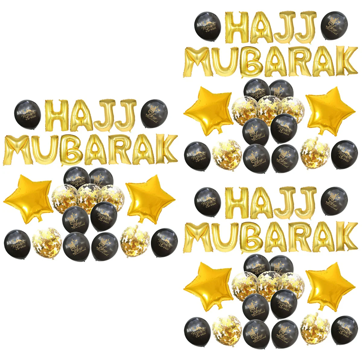 3 Sets Balloons Durable Decorative Celebrative Letter Printed HAJJ MUBARAK Balloon Background Layout for Ramadan
3 Sets Balloons Durable Decorative Celebrative Letter Printed HAJJ MUBARAK Balloon Background Layout for Ramadan