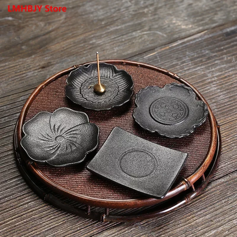 Black Incense Plate Incense Insert Creative Incense Holder Incense Insert Ceramic Sleeping Incense Seat Zen Decoration
Black Incense Plate Incense Insert Creative Incense Holder Incense Insert Ceramic Sleeping Incense Seat Zen Decoration